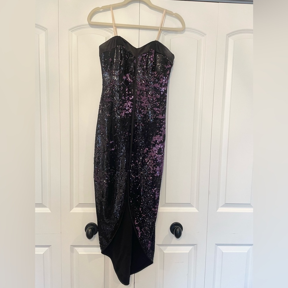 Halsten Heritage Sequin Strapless Cocktail Dress